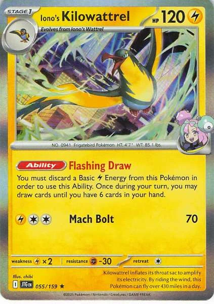 Iono's Kilowattrel - Pokémon #055/159