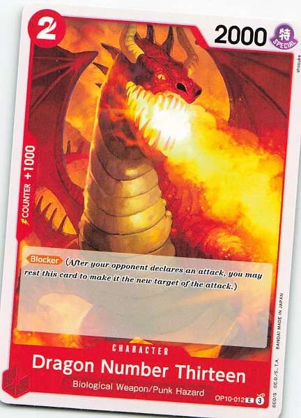 Dragon Number Thirteen - One Piece Card Game #OP10-012