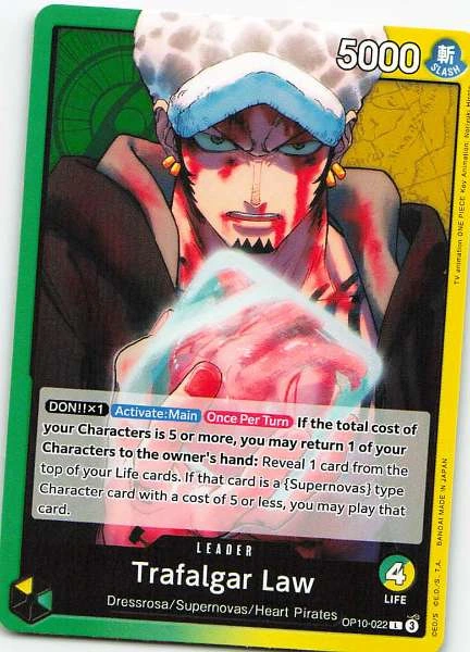 Trafalgar Law - One Piece Card Game #OP10-022