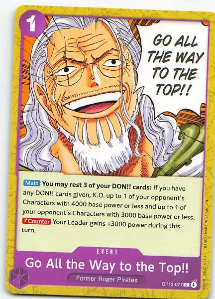 Go All the Way to the Top! - Wings of the Captain #OP13-077