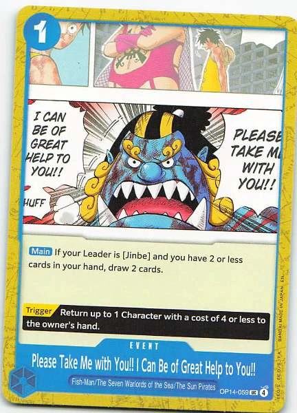 Please Take Me with You!! I Can Be of Great Help to You!! - 2D Legends #OP14-059