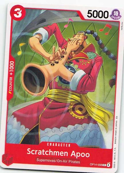 Scratchmen Apoo - One Piece Card Game #OP14-008