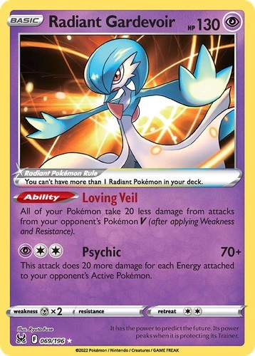 Radiant Gardevoir Holo - Silver Tempest #069/196