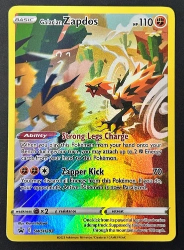 Galarian Zapdos - Sword & Shield Black Star Promos #SWSH283
