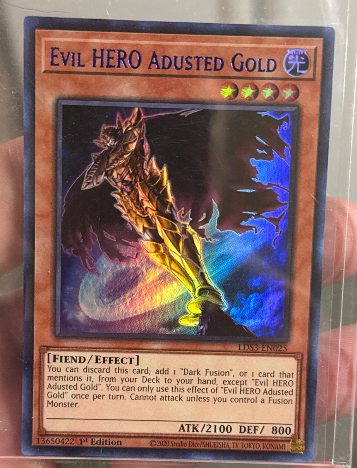 Evil HERO Adusted Gold - LDS3 #LDS3-EN025