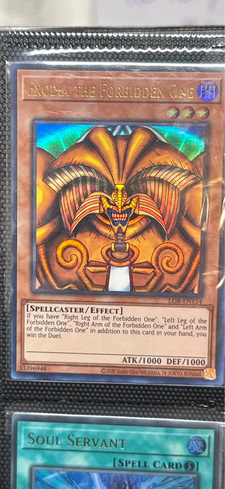 Exodia the Forbidden One #LOB-EN124