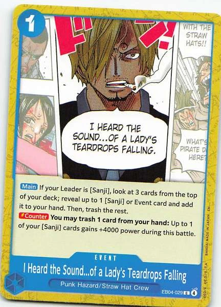 I Heard the Sound...of a Lady's Teardrops Falling - One Piece Card Game #EB04-029