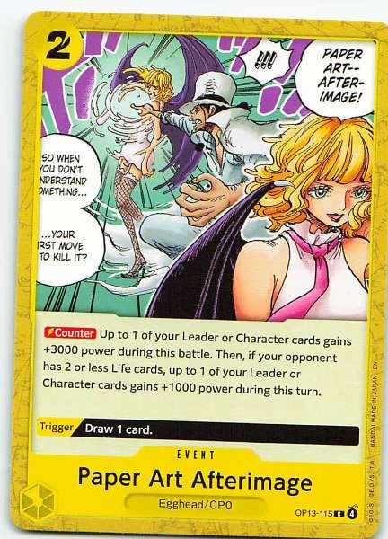 Paper Art Afterimage - Wings of the Captain #OP13-115