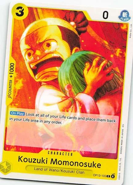 Kouzuki Momonosuke - Wings of the Captain #OP13-105