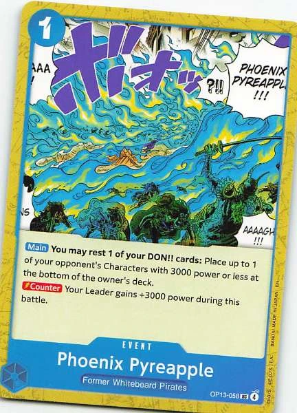 Phoenix Pyreapple - One Piece Card Game #OP13-058