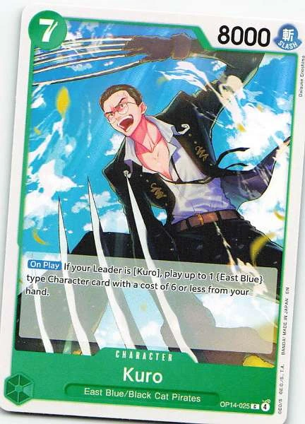 Kuro - One Piece Card Game 500 Years in the Future #OP14-025