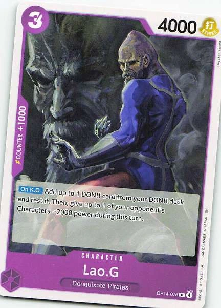 Lao.G - ONE PIECE Card Game 500 Years in the Future #OP14-075