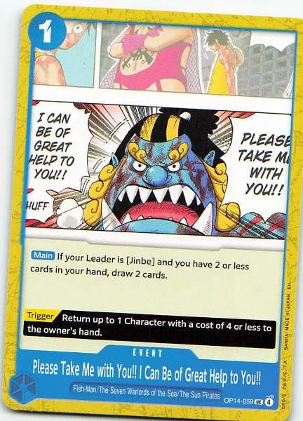 Please Take Me with You!! I Can Be of Great Help to You!! - One Piece Card Game #OP14-059