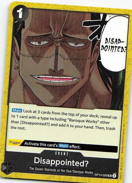 Disappointed? - 2D Years Later #OP14-099