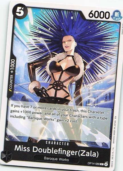 Miss Doublefinger(Zala) - One Piece Card Game: 500 Years in the Future #OP14-086