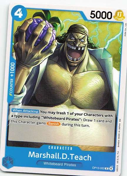 Marshall.D.Teach - One Piece Card Game #OP13-053