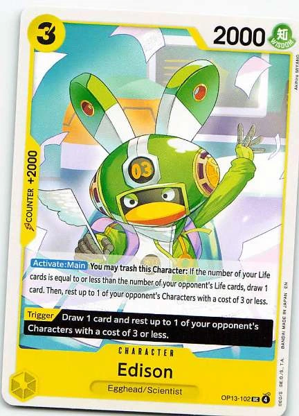 Edison - One Piece Card Game #OP13-102