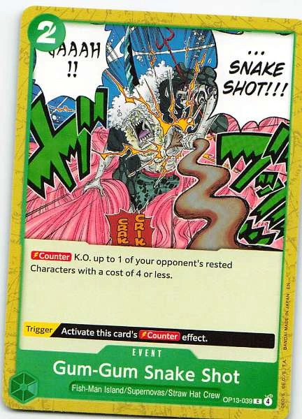 Gum-Gum Snake Shot - The Three Brothers #OP13-039