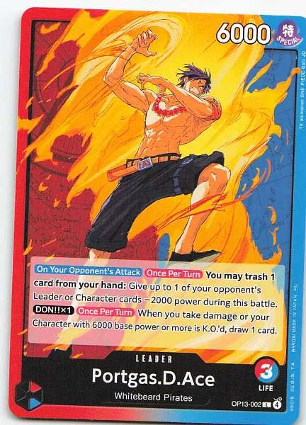 Portgas.D.Ace - One Piece Card Game #OP13-002