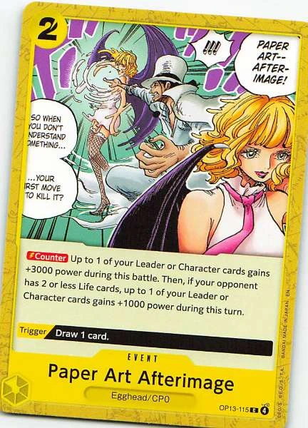 Paper Art Afterimage - One Piece Card Game #OP13-115