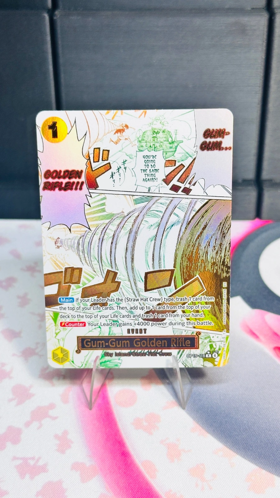 Gum-Gum Golden Rifle (Alternate Art) - Adventure on Kami's Island