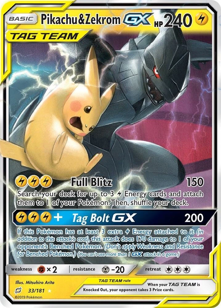 Pikachu & Zekrom GX - Team Up #33/181