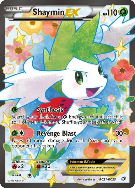 Shaymin EX - Legendary Treasures: Radiant Collection #RC21/RC25