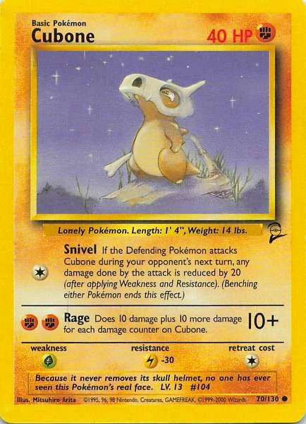 Cubone - Base Set 2 #70/130