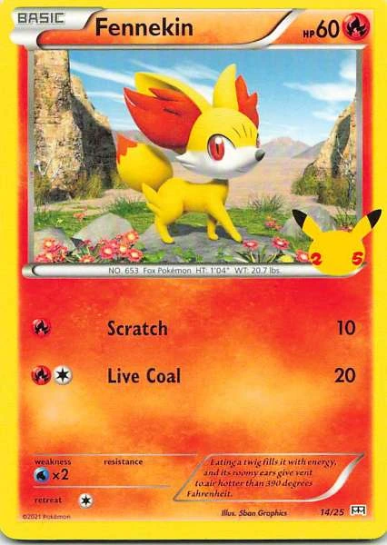 Fennekin - Pokémon 25th Anniversary Collection #14/25