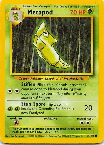 Metapod - Base Set #54/102