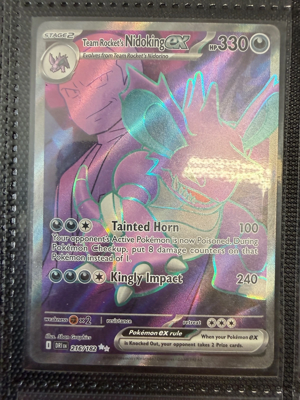 Team Rocket's Nidoking ex - Destined Rivals #216/182