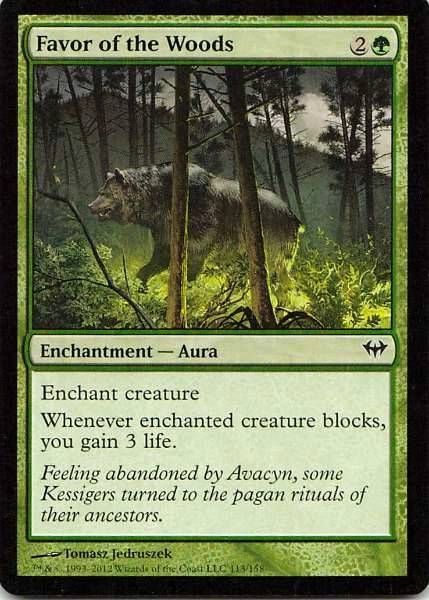 Favor of the Woods - Avacyn Restored #113/158