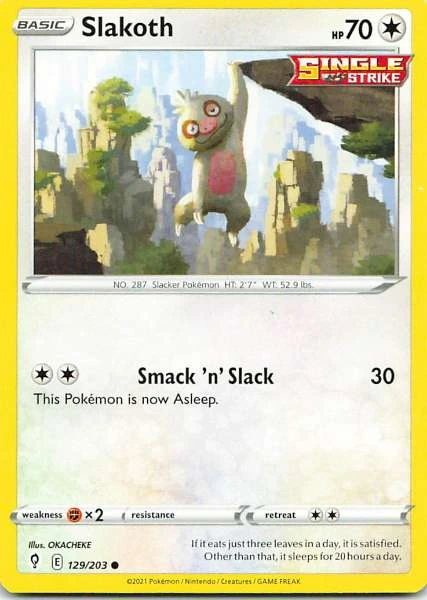 Slakoth - Evolving Skies #129/203