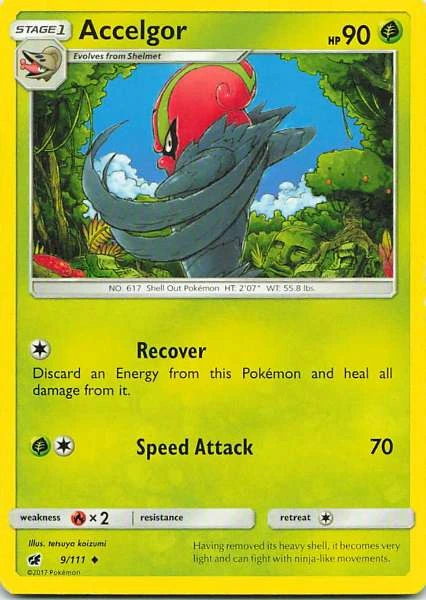 Accelgor - Burning Shadows #9/111