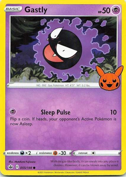 Gastly - Pokémon Trick or Trade BOOster #055/198