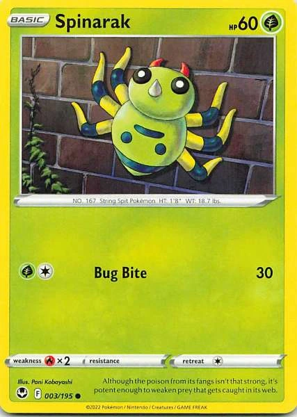 Spinarak - Pokémon #003/195