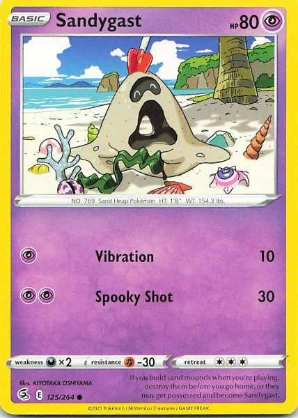 Sandygast - Pokémon #125/264