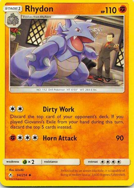 Rhydon - Sun & Moon—Unbroken Bonds #94/214