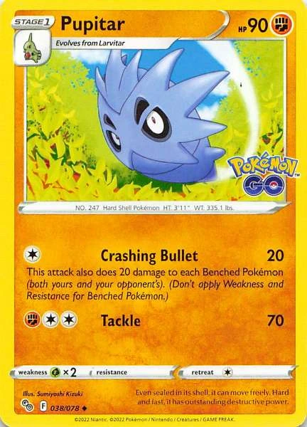 Pupitar - Pokémon GO #038/078