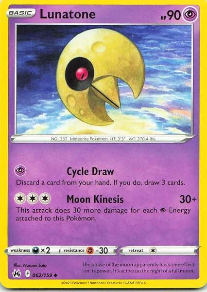 Lunatone - Pokémon #062/159