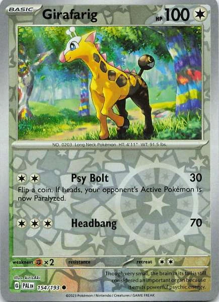 Girafarig - Paldea Evolved #154/193