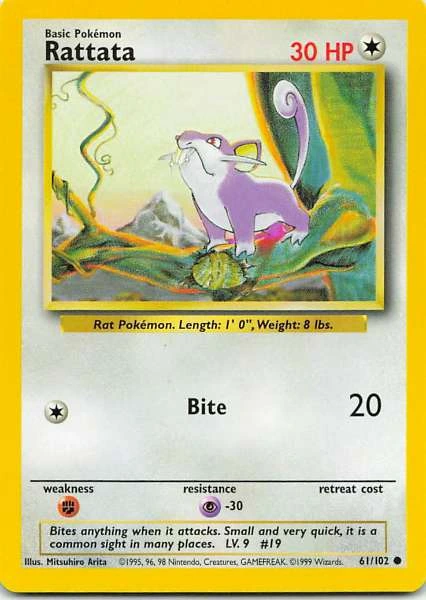 Rattata - Base Set #61/102