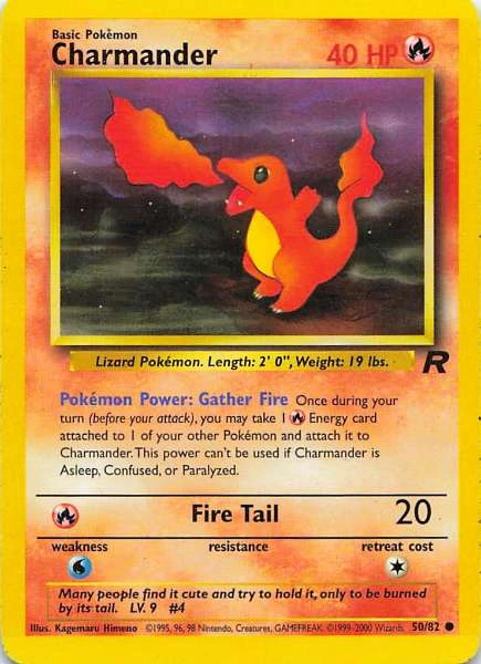 Charmander - Pokémon Team Rocket #50/82