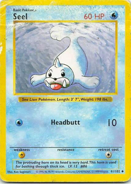 Seel - Base Set Shadowless #41/102