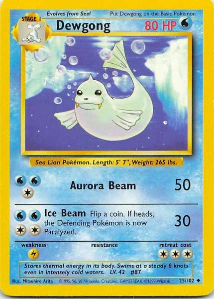 Dewgong - Base Set #25/102