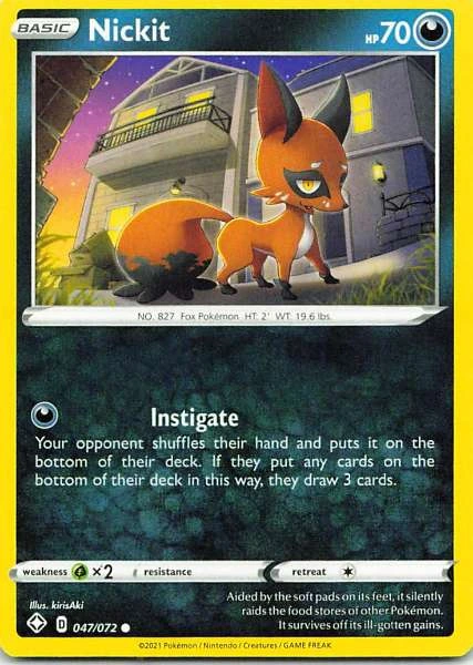 Nickit - Pokémon McDonald's Collection 2021 #047/072