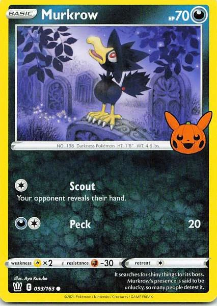 Murkrow - Pokémon Trick or Trade BOOster #093/163