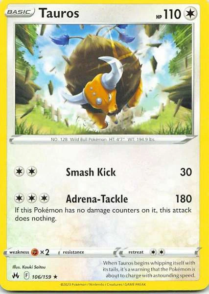 Tauros - Pokémon #106/159
