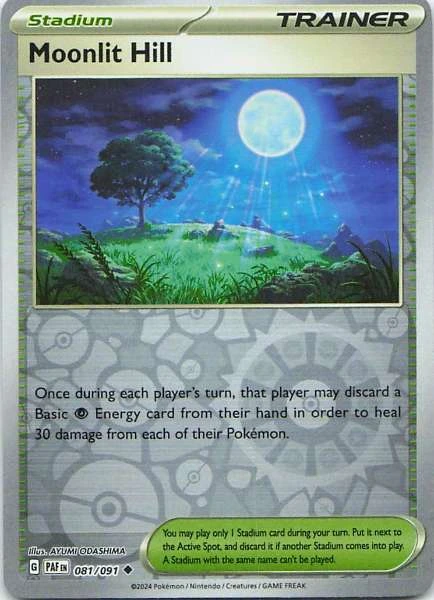 Moonlit Hill - Pokémon Paldean Fates #081/091