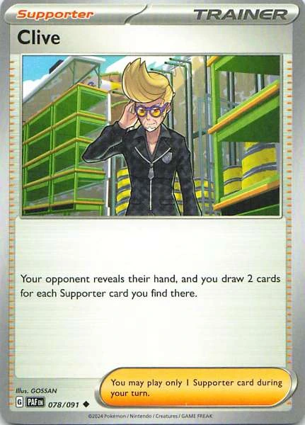 Clive - Pokémon Paldean Fates #078/091